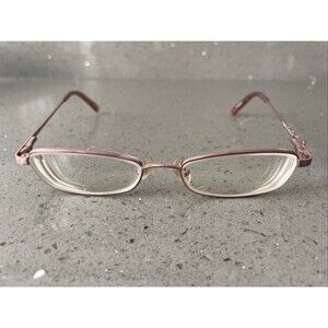 Candie’s C Sandra PK Pink 49-16-130 Metal Eyeglasses Frames ONLY Rectangle